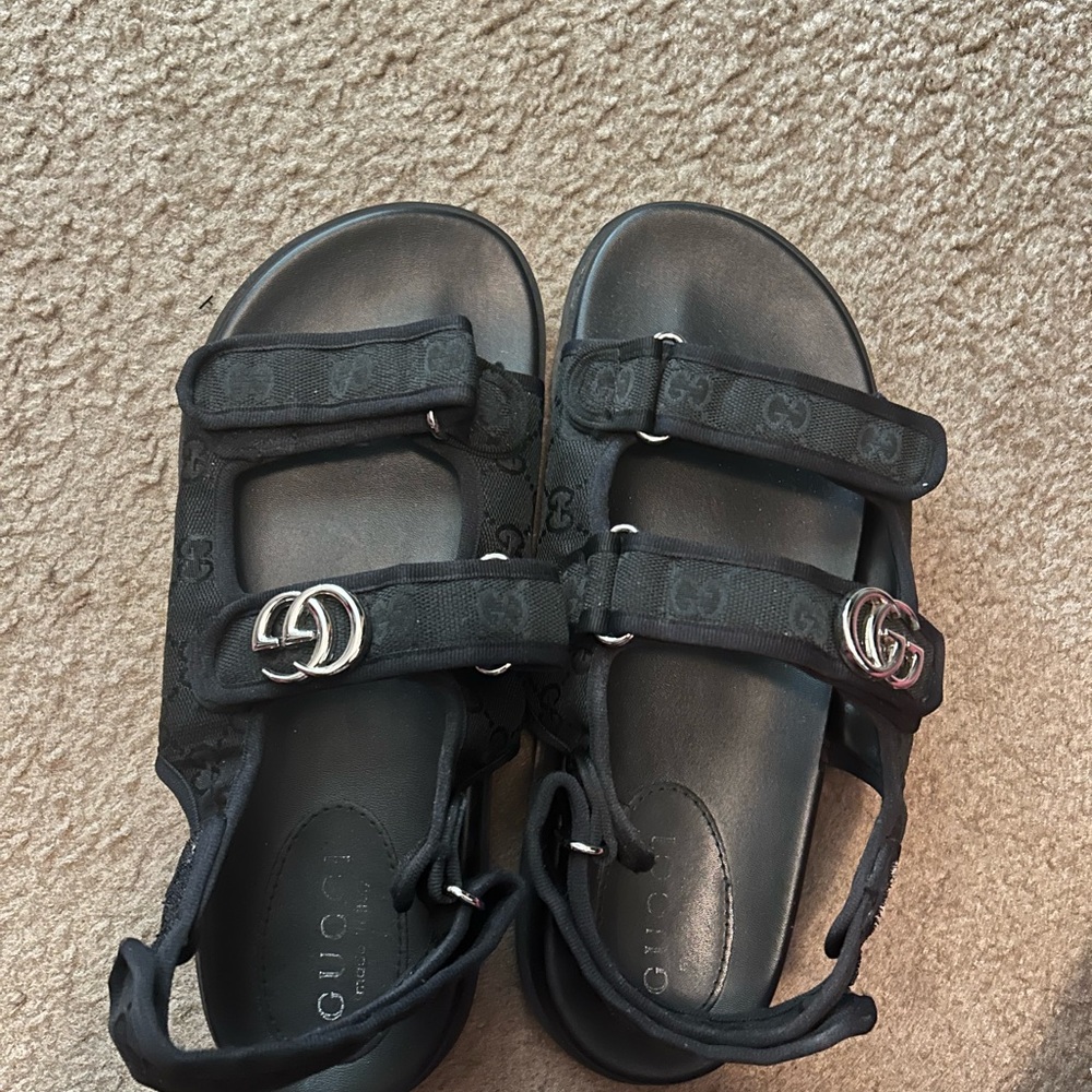 Authentic double G cloth sandals